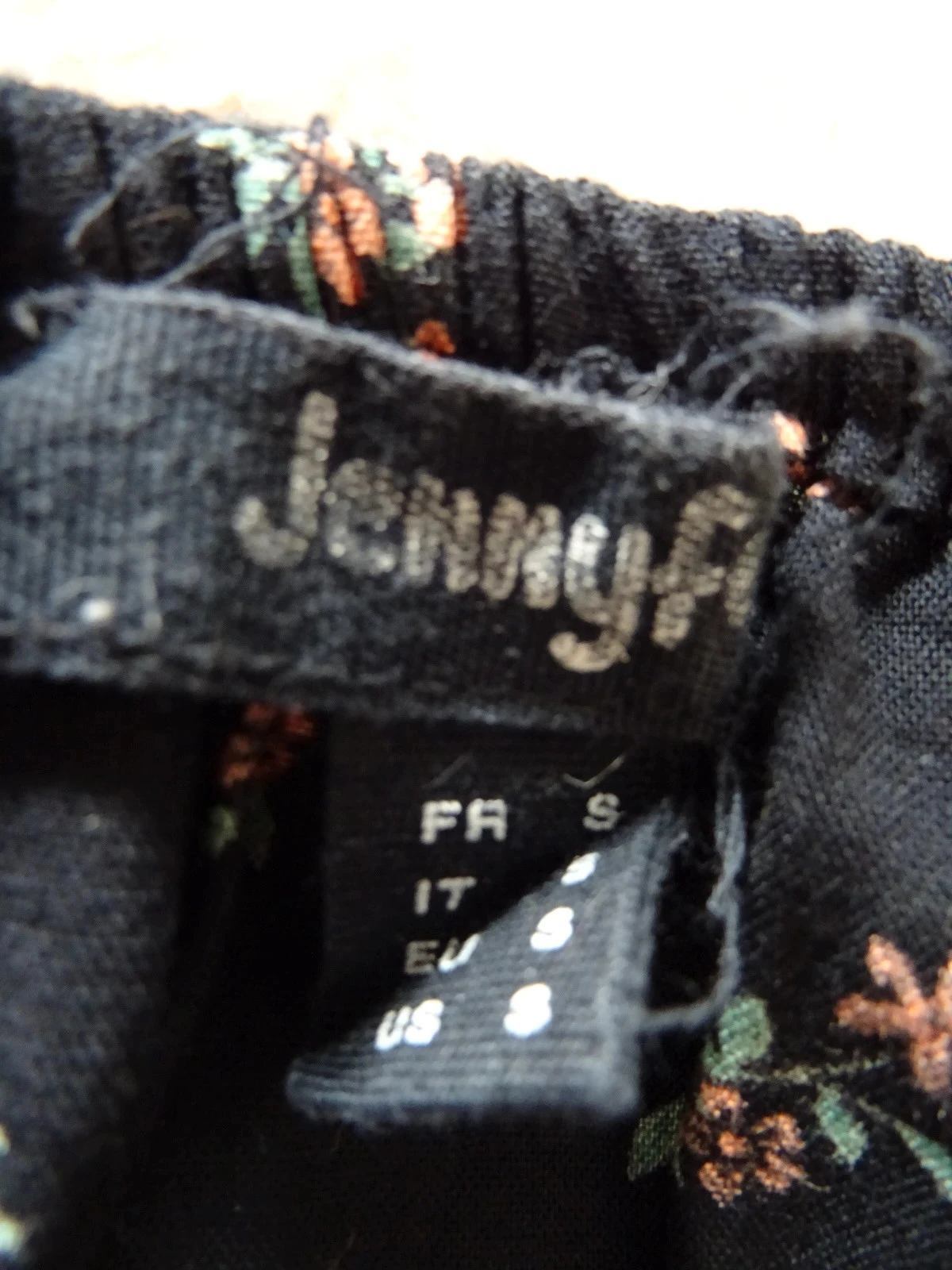 Jennyfer black floral jumpsuit size S – photo 4